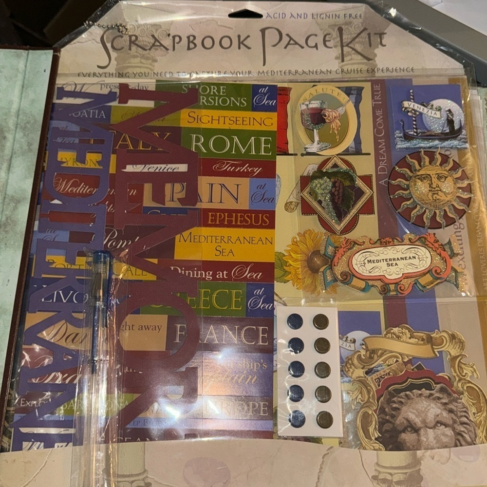 Mediterranean Cruise scrapbook NEW